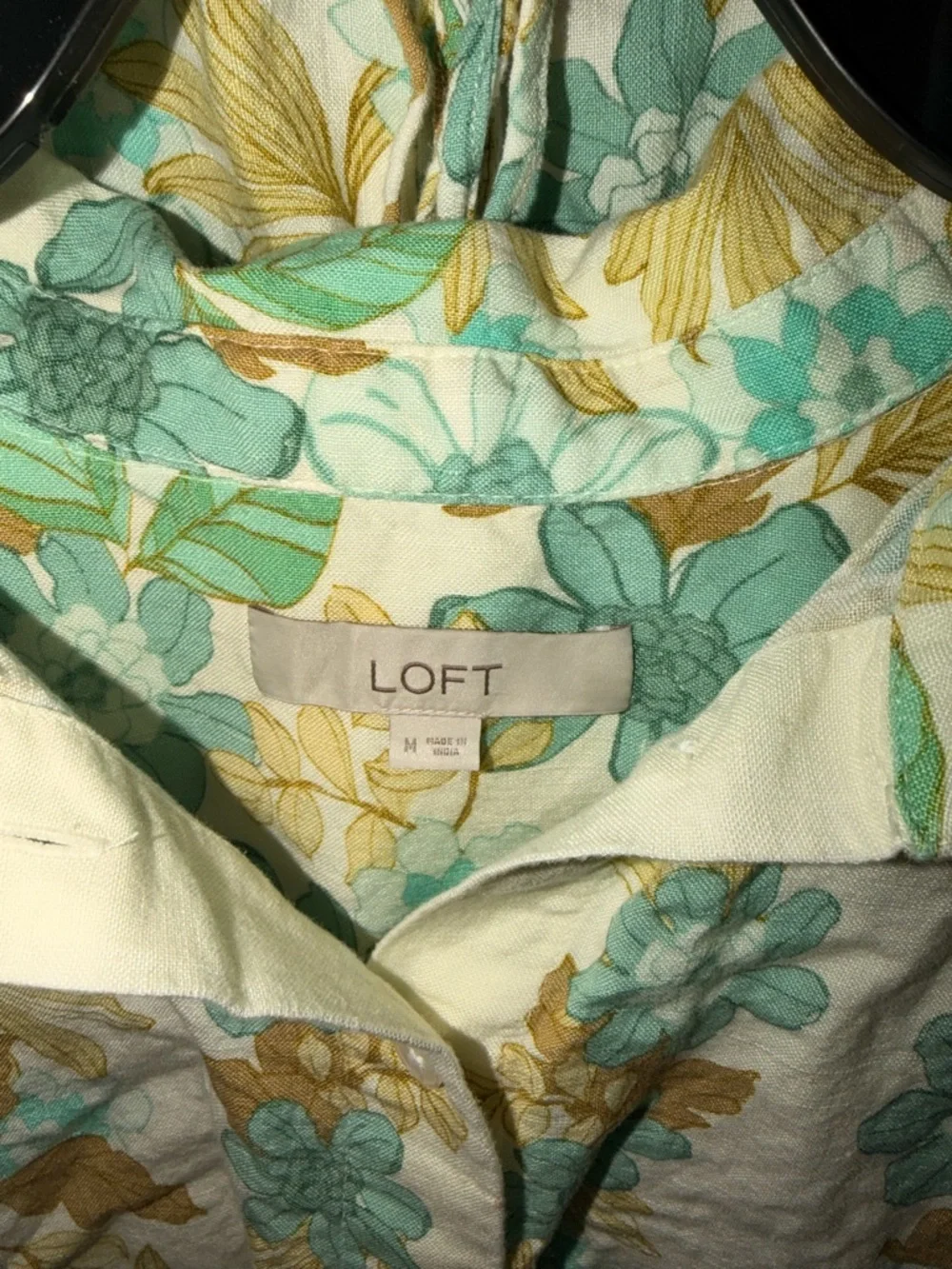 Linen Floral Blouse & Shorts Set Matching Outfit